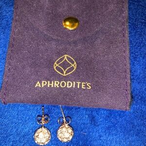 Aphrodite's Gold Crystal Earrings